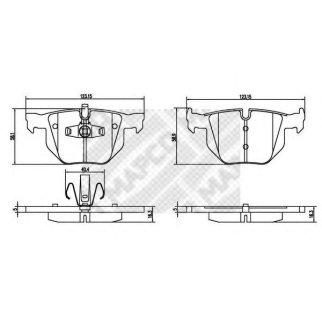 Колодки торм.зад. фото