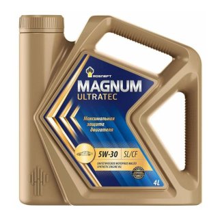 Масло моторное MAGNUM Ultratec A5 5W30 синт.4л РОСНЕФТЬ фото