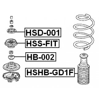Чашка опоры амортизатора FEBEST HSD-001 фото 2