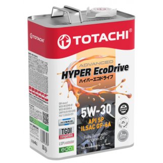 Масло моторное TOTACHI Hyper Ecodrive SP/GF-6A 5W30 синт 4л фото