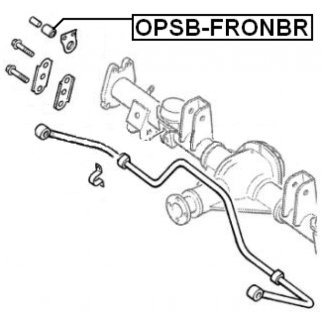 OPSBFRONBR_втулка стабилизатора! Opel Frontera 2.2 99-04 фото 2