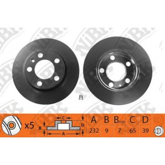 Диск тормозной задний NiBK RN1084 фото