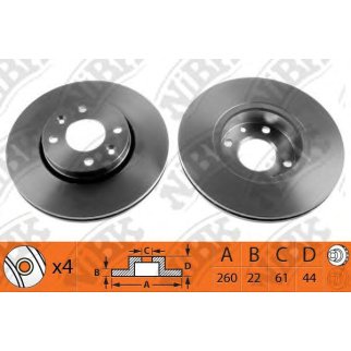 Диск тормозной NiBK RN1187 фото