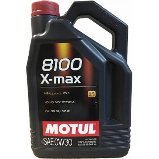 Масло моторное Motul 8100 X-max 0W-30 синтетическое 4л. фото