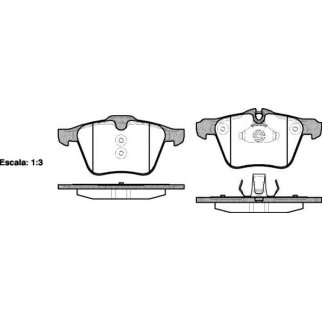 Колодки Ford S-Max/Volvo S80/XC70 2.4-4.4 06> передние к-кт Remsa фото
