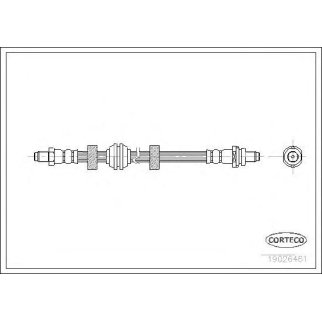 19026461_шланг тормозной задний! L=540 Ford Mondeo all 95-00 фото