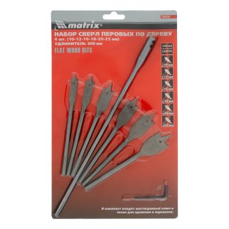 Сверло по дереву перовое 10мм MATRIX фото 6