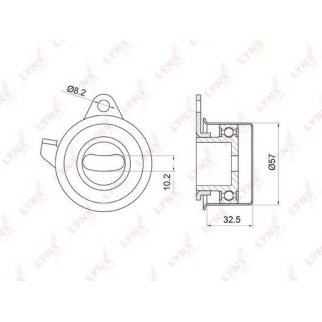 Ролик ГРМ LYNXauto PB1032 фото