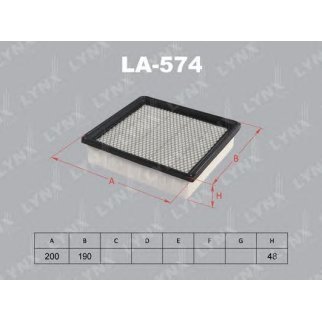 Фильтр воздушный LYNXauto LA-574 фото