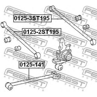 0125-2ST195_рычаг задней подвески передний! Toyota Carina AT19/ST191/CT190 <96 фото
