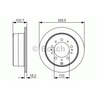 Диск тормозной задний BOSCH 0 986 479 R15 фото