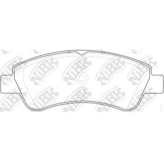 Колодки тормозные передние к-кт NiBK PN0364 фото