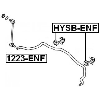 Втулка переднего стабилизатора FEBEST HYSB-ENF фото 2 Втулка переднего стабилизатора FEBEST HYSB-ENF фото 2