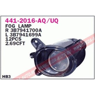 Фара противотуманная правая DEPO 441-2016R-UQ фото