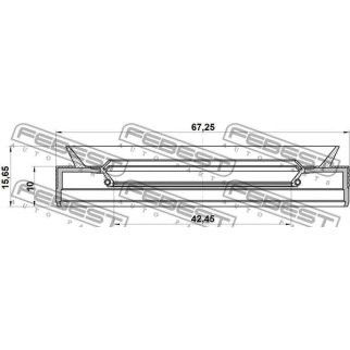 Сальник привода FEBEST 95PES-44671016C фото
