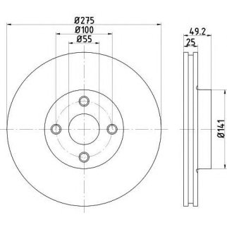 Диск тормозной TEXTAR 921260 03 фото