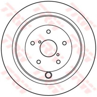 Диск тормозной задний вентилируемый TRW DF4929 фото