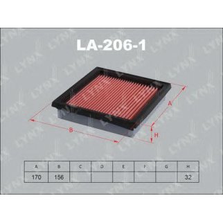 Фильтр воздушный LYNXauto LA-206-1 фото