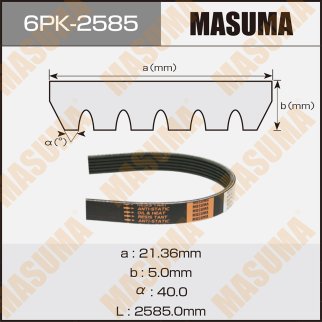 Ремень поликлиновый MASUMA 6PK-2585 фото