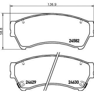 Колодки тормозные передние к-кт TEXTAR 2458202 фото
