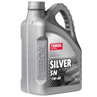 Масло моторное TEBOIL Silver SN 5W-40 полусинтетическое 4 л 3453924 фото