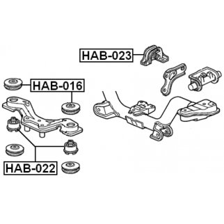 Сайлентблок FEBEST HAB-022 фото 2