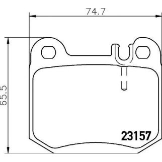 Колодки тормозные дисковые задн MASERATI: QUATTROPORTE III 04-, MERCEDES-BENZ: M-CLASS 98-05 с противошумной пластиной Q+ фото