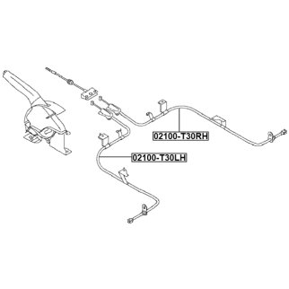 ТРОС РУЧНОГО ТОРМОЗА ПРАВЫЙ, шт фото 2