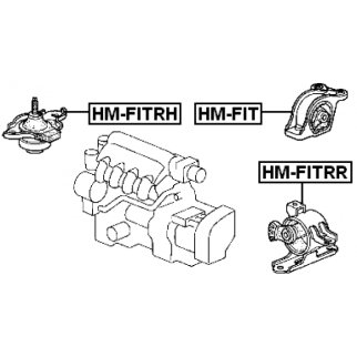Опора двигателя FEBEST HMFITRH фото 2