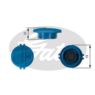 Крышка расширительного бачка GATES RC228 фото