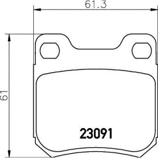 Колодки тормозные задние к-кт TEXTAR 23091 02 фото