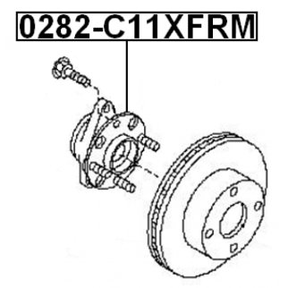 Ступица передняя FEBEST 0282-C11XFRM фото 2