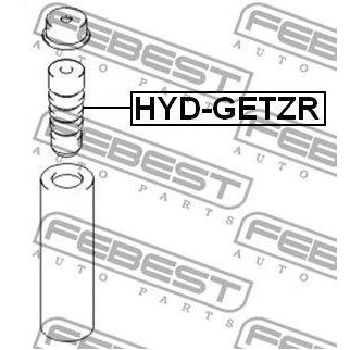 Отбойник заднего амортизатора FEBEST HYD-GETZR фото