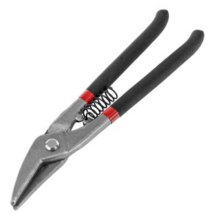 Ножницы по металлу 225мм фигурной резки, обливные ручки MATRIX фото