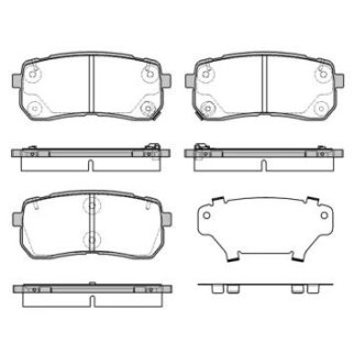 1288.12_колодки дисковые задние! Kia Sorento 13> фото