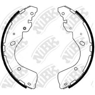 Колодки барабанные к-кт NiBK FN0637 фото