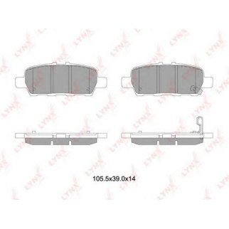Колодки тормозные задние дисковые к-кт LYNXauto BD-5745 фото