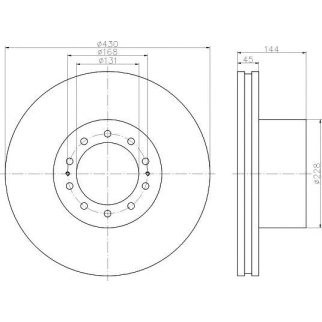 93186700_диск тормозной !  MB фото