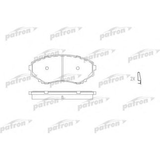 Колодки тормозные PATRON PBP1445 фото