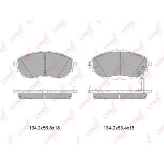 Колодки тормозные передние к-кт LYNXauto BD-7605 фото