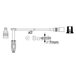 Провода высокого напряж. к-кт BOSCH 0 986 356 311 фото