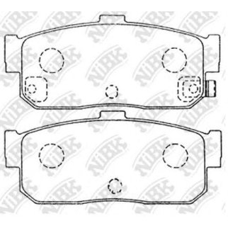 Колодки тормозные задние дисковые к-кт NiBK PN2224 фото