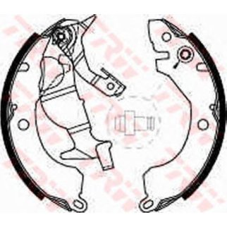 Колодки зад бараб Colt/ Lancer -6/90 TRW фото