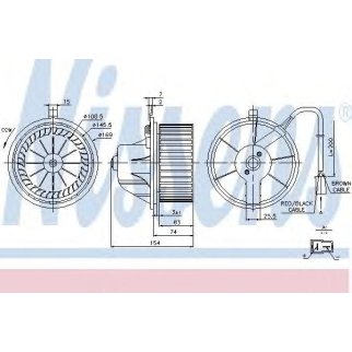 Моторчик отопителя Nissens 87068 фото