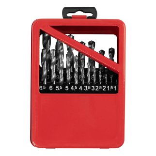 Набор сверл по металлу 1-10мм, (металл. коробка) 19шт. цил. хвостовик MATRIX фото 4