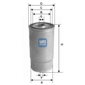 Фильтр топливный UFI 24 012 00 фото