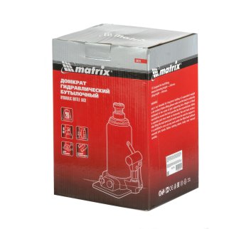 Домкрат гидравлический бутылочный, 20 т, h подъема 244-449 мм MATRIX 50778 MATRIX 50778 фото 4