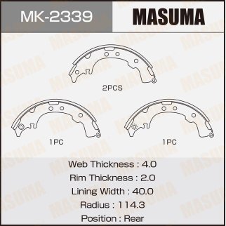 Колодки барабанные к-кт Masuma MK-2339 фото