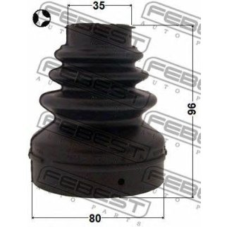 2515-C4T_к-кт пыльника ШРУСа внутреннего! Citroen C2-C5 02>, Peugeot 207/307/407 01> фото