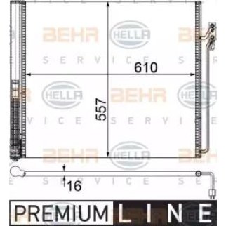 Радиатор кондиционера (конденсер) Hella 8FC 351 309-341 фото